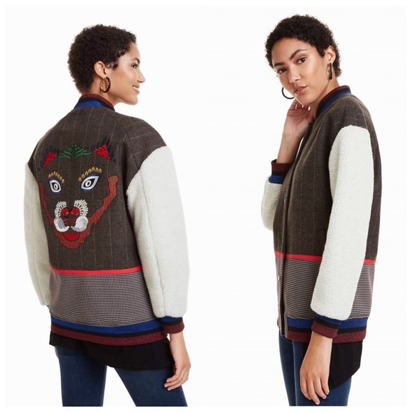 Desigual Foxy Varsity Jacket 🆕 - Picture 7 of 7